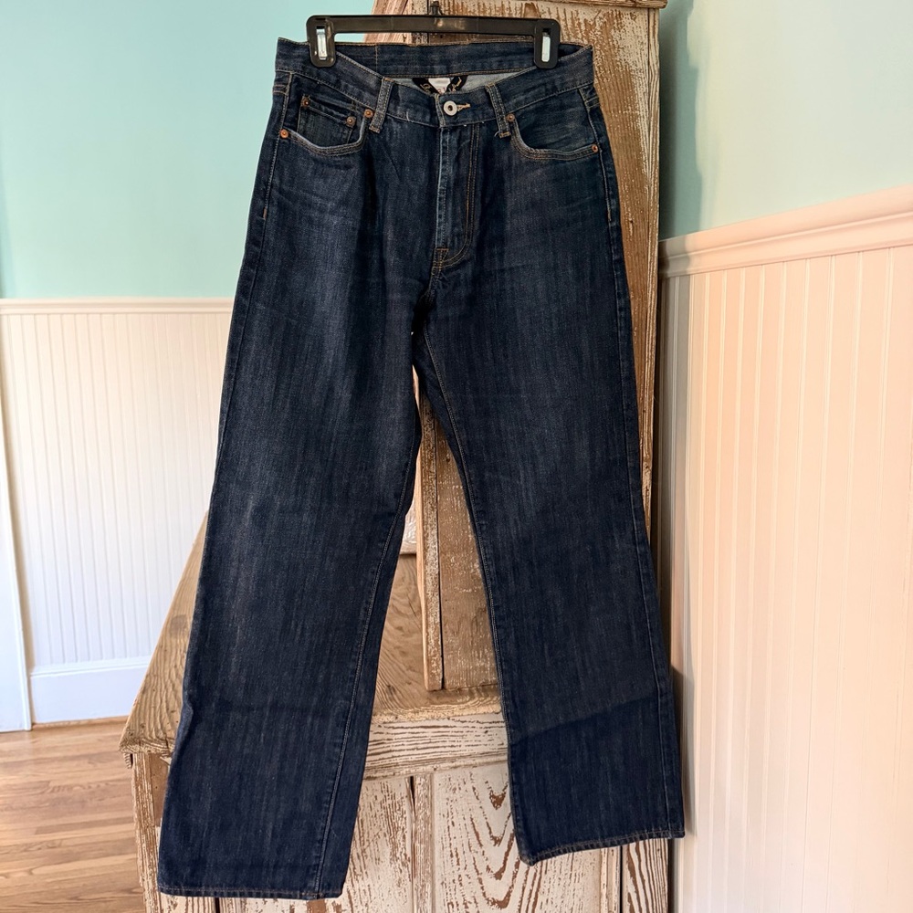Lucky Brand Men's Relaxed Dark Blue Jeans